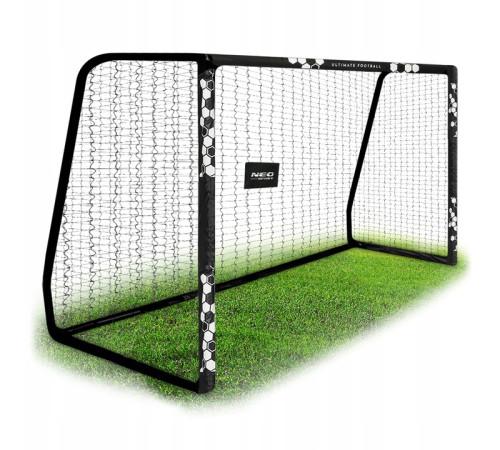 Ворота футбольні Neo‑Sport Hexagon NS‑472 300 х 200 х 120 см, чорні