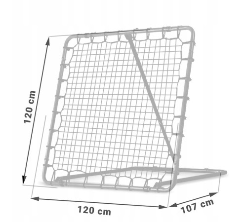 Ворота футбольні Neo-Sport NS-1490 120 x 120 х 107 см, чорні
