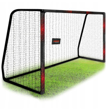 Ворота футбольні Neo‑Sport Dots NS‑473 300 х 200 х 120 см, чорно-червоні