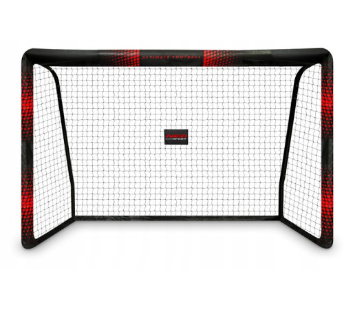 Ворота футбольні Neo‑Sport Dots NS‑473 300 х 200 х 120 см, чорно-червоні