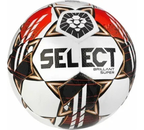 М'яч футбольний Select BRILLANT SUPER FIFA (HS) v23 розмір 5, біло-червоний