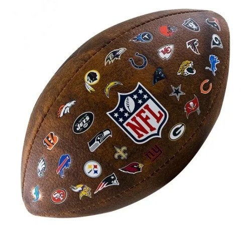 М'яч для американського футболу Wilson NFL JR THROWBACK FB 32 TEAM LOGO