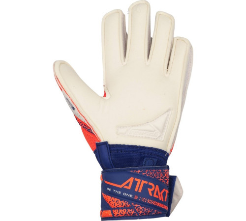 Рукавички воротарські Reusch Attrakt Silver Junior 5572214 2500 р.5, помаранчево-сині Рукавички воротарські Reusch Attrakt Silver Junior 5572214 2500 р.5, помаранчево-сині