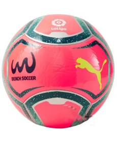 М'яч футбольний Puma Beach Football MS розмір 5, рожево-зелений