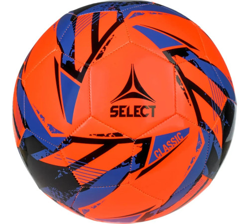М'яч футбольний Select Classic v26 розмір 5, чорно-оранжевий