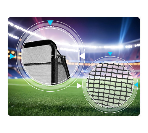 Ворота футбольні Neo‑Sport NS‑497 300 х 200 х 90 см, чорні