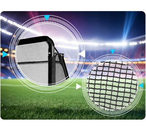 Ворота футбольні Neo‑Sport NS‑497 300 х 200 х 90 см, чорні