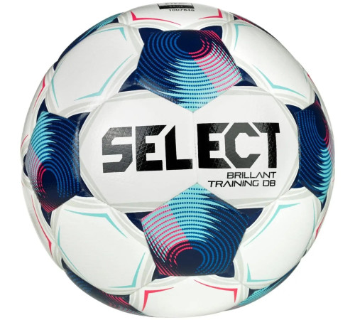 М'яч футбольний SELECT BRILLANT TRAINING DB v25 розмір 4, біло-синій