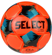 М'яч футзальний Select Futsal Attack v26 розмір 4, чорно-оранджевий