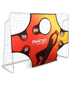 Ворота футбольні Neo-Sport 245 x 155 x 80 см, білі