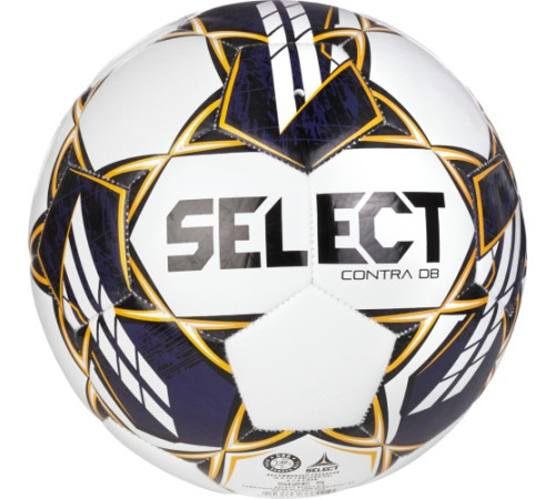 М'яч футбольний Select CONTRA DB v23 розмір 5, біло-фіолетовий