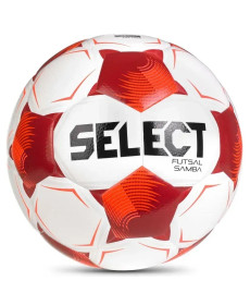 М'яч футзальний Select Futsal Samba v26 розмір 4, біло-червоний