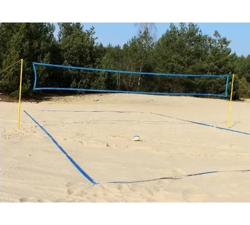 Розмітка майданчика пляжного волейболу (8x16m) Romi Sport Lin000012, синя