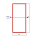 Розмітка майданчика пляжного волейболу (8x16m) Romi Sport Lin000012, синя