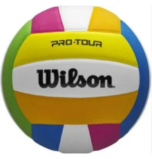 М'яч волейбольний Wilson PRO TOUR VB MULTICOLOR OF розмір 5, різнокольоровий