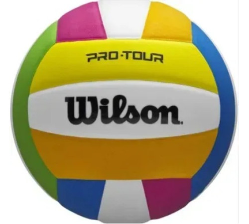 М'яч волейбольний Wilson PRO TOUR VB MULTICOLOR OF розмір 5, різнокольоровий