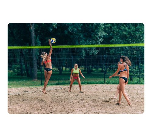 Сітка та рамка для волейболу та бадмінтону 570 см Сітка та рамка для волейболу та бадмінтону 570 см