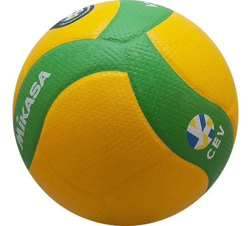 М'яч волейбольний Mikasa V200W-CEV розмір 5, жовто-зелений