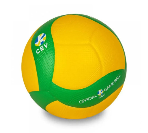 М'яч волейбольний Mikasa V200W-CEV розмір 5, жовто-зелений