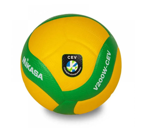 М'яч волейбольний Mikasa V200W-CEV розмір 5, жовто-зелений