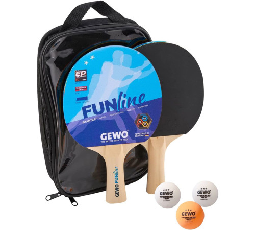 Набір для настільного тенісу Gewo Double-Fun 2 Bats 3 Balls (96960000) Набір для настільного тенісу Gewo Double-Fun 2 Bats 3 Balls (96960000)