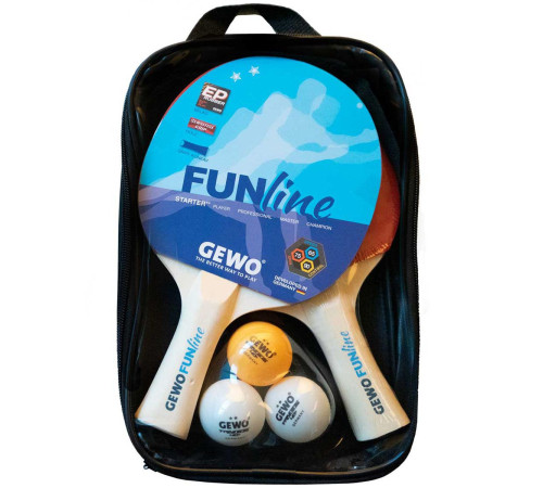 Набір для настільного тенісу Gewo Double-Fun 2 Bats 3 Balls (96960000) Набір для настільного тенісу Gewo Double-Fun 2 Bats 3 Balls (96960000)