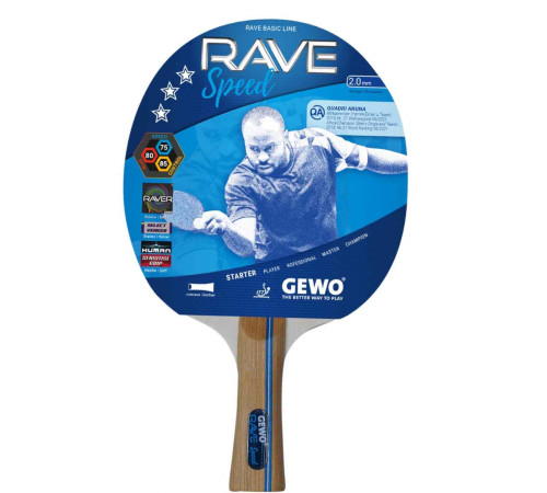 Набір для настільного тенісу Gewo Rave Speed 2 Bats 3 Balls (86080000) Набір для настільного тенісу Gewo Rave Speed 2 Bats 3 Balls (86080000)