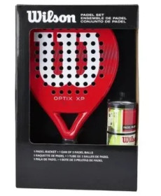 Ракетка для падел-тенісу Wilson Pack Optix XP, червона