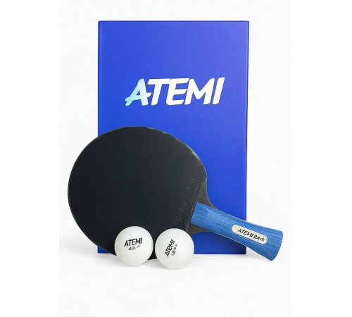 Ракетка для настільного тенісу Atemi WAVE, чорно-червона