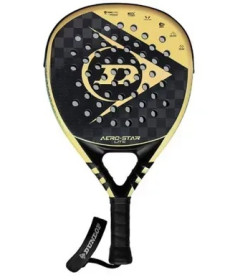 Ракетка для падел тенісу Dunlop Aerostar lite 2023, чорно-золотиста
