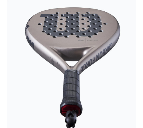 Ракетка для падел-тенісу Wilson CARBON FORCE Padel 2, сіра