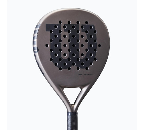 Ракетка для падел-тенісу Wilson CARBON FORCE Padel 2, сіра