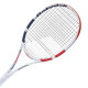 Ракетка для тенісу Babolat Pure Strike 18/20 unstr Gr3, біло-червона