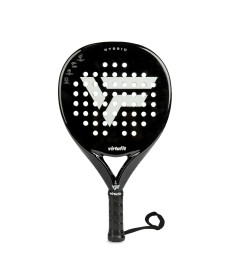 Ракетка для падел тенісу VIRTUFIT HYBRID, чорно-срібляста