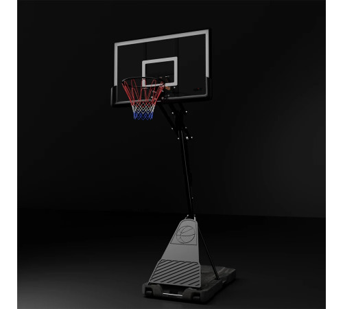 Стійка баскетбольна NILS ZDK024 317 см, чорно-біла Стійка баскетбольна NILS ZDK024 317 см, чорно-біла