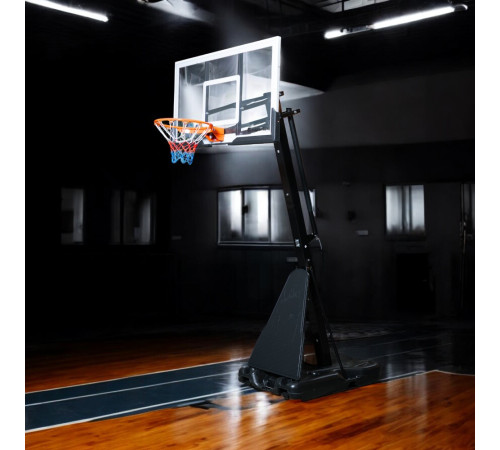 Стійка баскетбольна регульована inSPORTline Dunkster III 305 см, чорно-біла