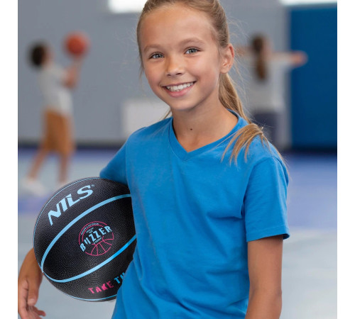 М'яч баскетбольний NILS NPK251 BUZZER, розмір 5 М'яч баскетбольний NILS NPK251 BUZZER, розмір 5