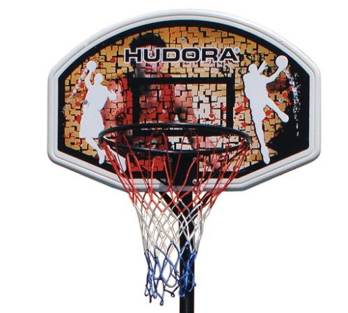 Стійка баскетбольна HUDORA Stand Chicago 206–260 см, чорно-коричнева