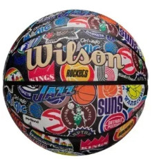 М'яч баскетбольний Wilson NBA ALL TEAM RETRO BSKT розмір 7, різнокольоровий