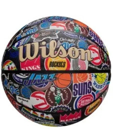М'яч баскетбольний Wilson NBA ALL TEAM RETRO BSKT розмір 7, різнокольоровий