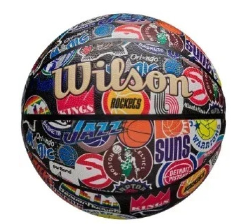 М'яч баскетбольний Wilson NBA ALL TEAM RETRO BSKT розмір 7, різнокольоровий