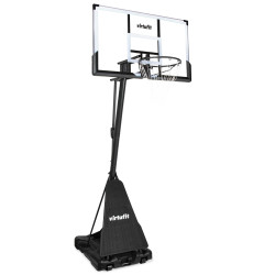 Стійка баскетбольна VIRTUFIT PREMIUM 245-305 см, чорно-біла