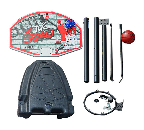 Стійка бскетбольна SBA S881R 225 см, різнокольорова Стійка бскетбольна SBA S881R 225 см, різнокольорова