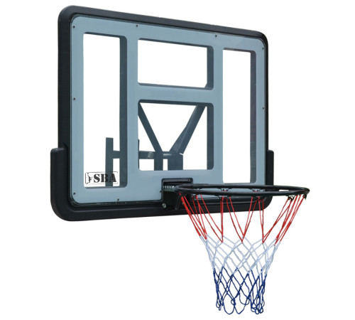 Щит баскетбольний SBA S007 110 x 75 см, чорно-сірий