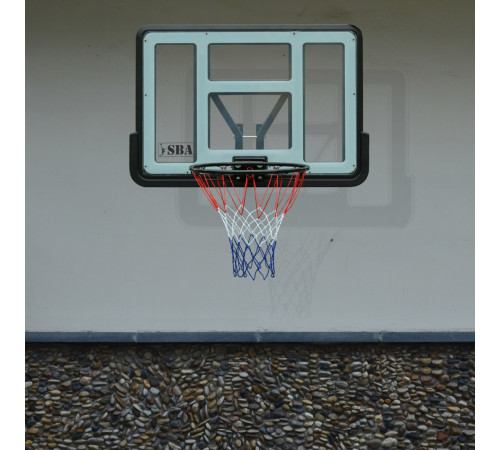 Щит баскетбольний SBA S007 110 x 75 см, чорно-сірий