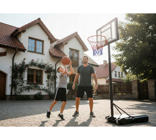 Стійка для баскетболу Neo‑Sport NS‑280 150-210 см, чорна