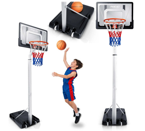 Стійка для баскетболу Neo‑Sport NS‑281 150-260 см, чорна