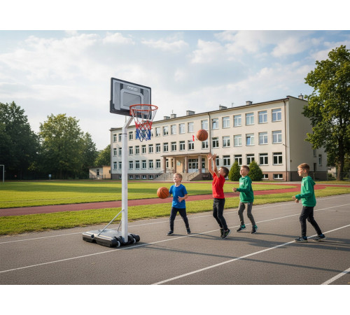Стійка для баскетболу Neo‑Sport NS‑281 150-260 см, чорна