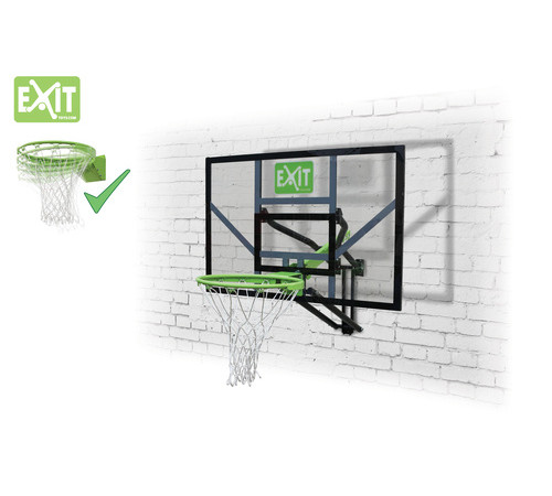 Щит баскетбольний EXIT Galaxy 116 х 77 см, чорно-зелений