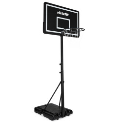 Стійка баскетбольна VIRTUFIT 145-305 см, чорно-біла